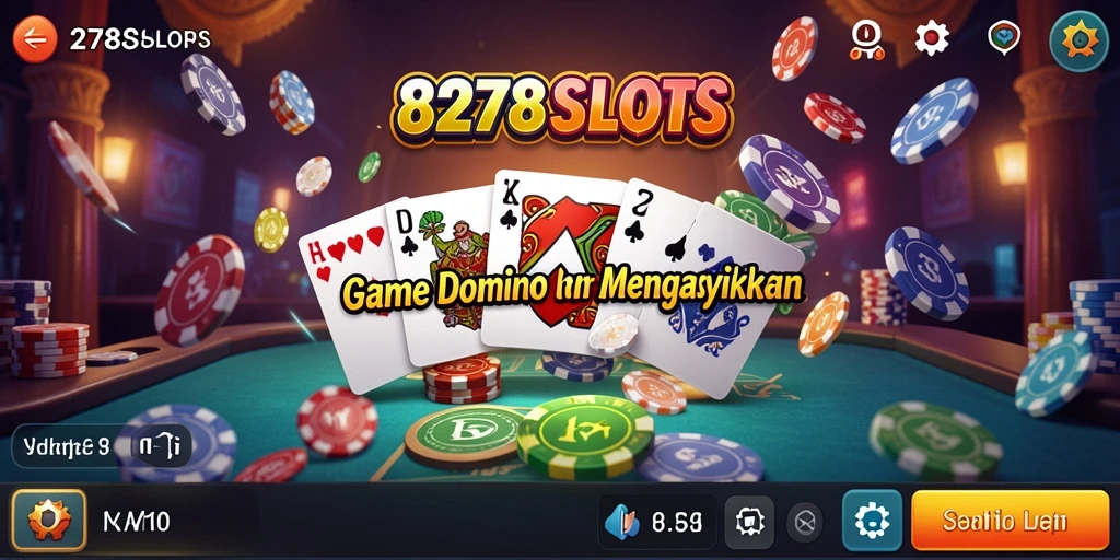 Tampilan menarik dari gameplay Domino di 8278SLOTS.