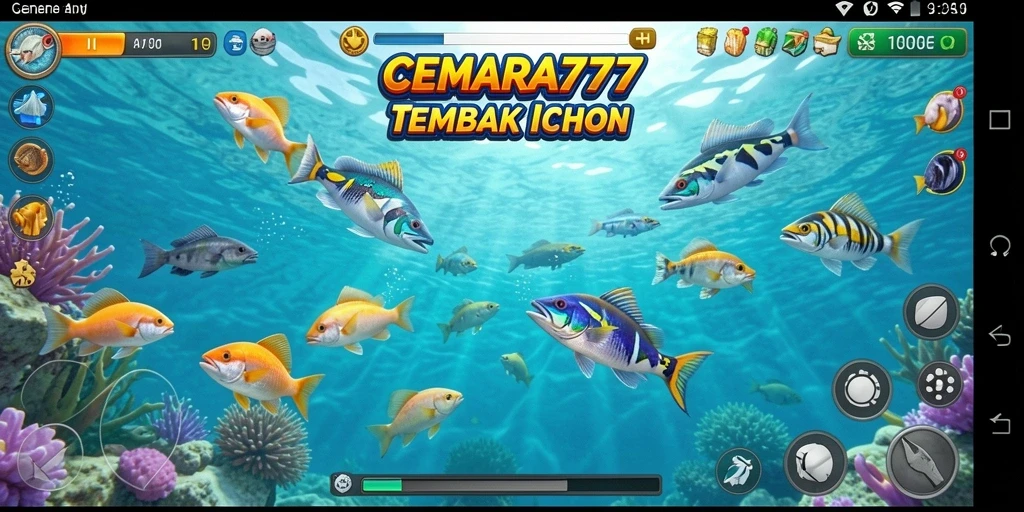 Screenshot utama CEMARA777 menampilkan keseruan gameplay tembak ikan.