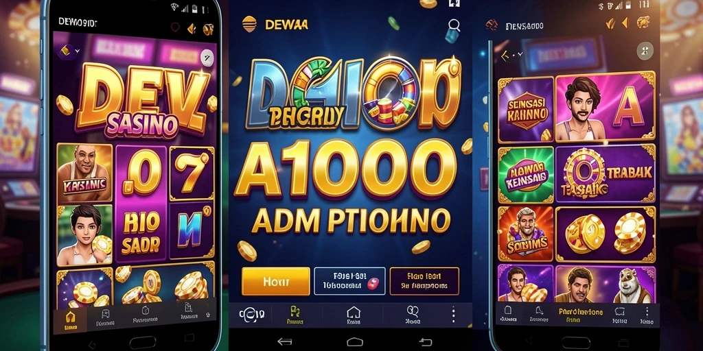 Screenshot DEWA1000 menampilkan gameplay kasino yang adiktif.