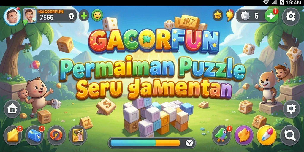 Tampilan gameplay penuh tantangan di GACORFUN dengan level-level menarik.