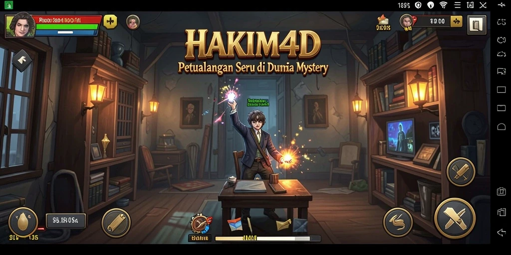 Tampilan gameplay HAKIM4D yang menegangkan dan penuh petualangan.