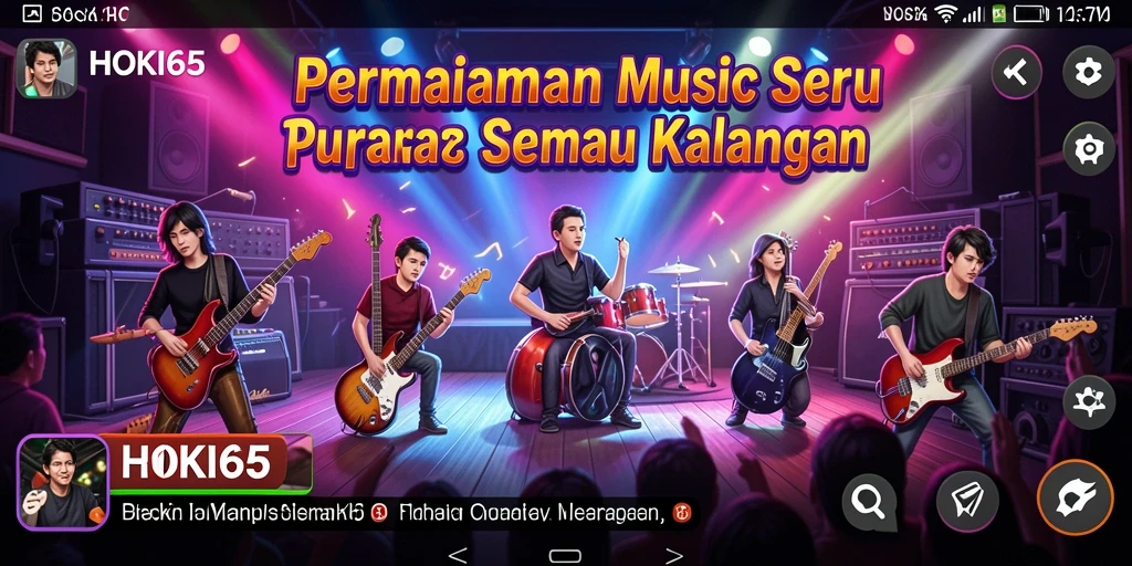 Tampilan gameplay HOKI65 yang penuh warna dan interaktif.