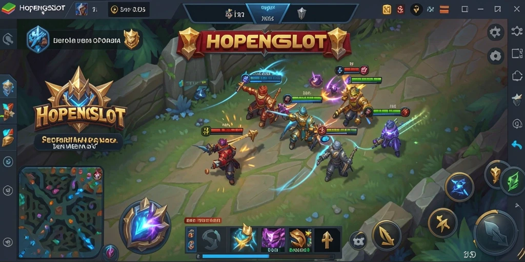 Screenshot memperlihatkan aksi pertarungan seru di HOPENGSLOT.