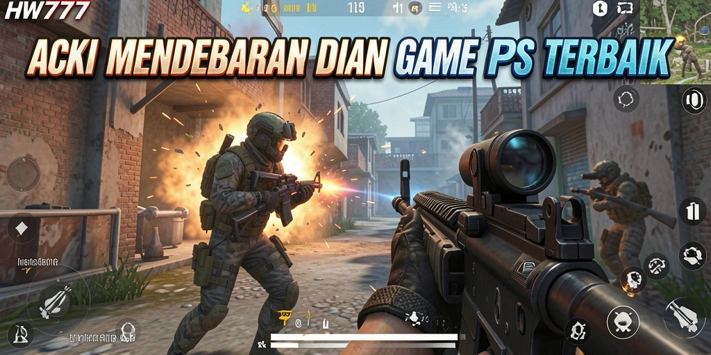 Tampilan utama gameplay HW777 yang penuh aksi dan strategi.