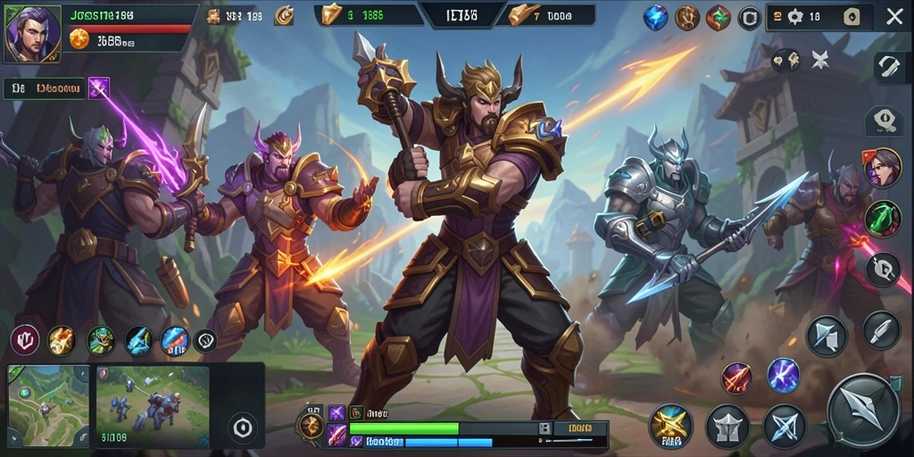 Gameplay seru dalam pertempuran MOBA JOSS188.