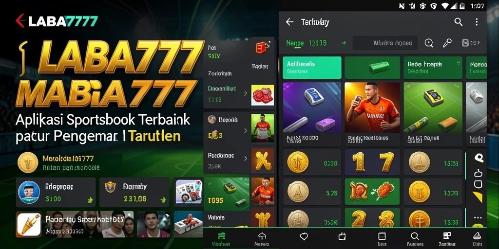 Tampilan menarik dari aplikasi LABA777 saat taruhan olahraga.