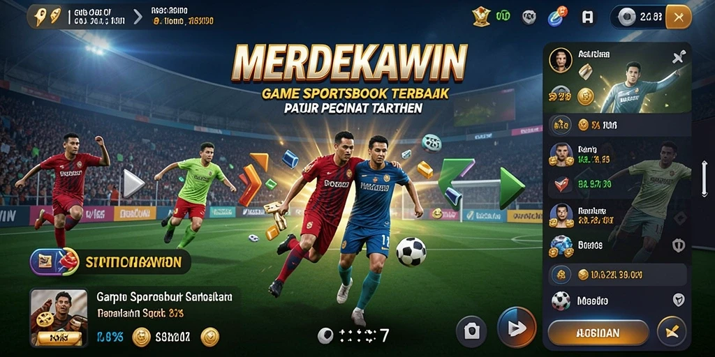 Screenshot MERDEKAWIN menunjukkan antarmuka taruhan yang menarik dan interaktif.