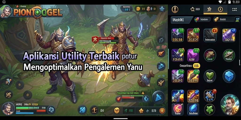 Tangkapan layar utama PIONTOGEL menampilkan antarmuka aplikasi yang bersih dan fungsional.