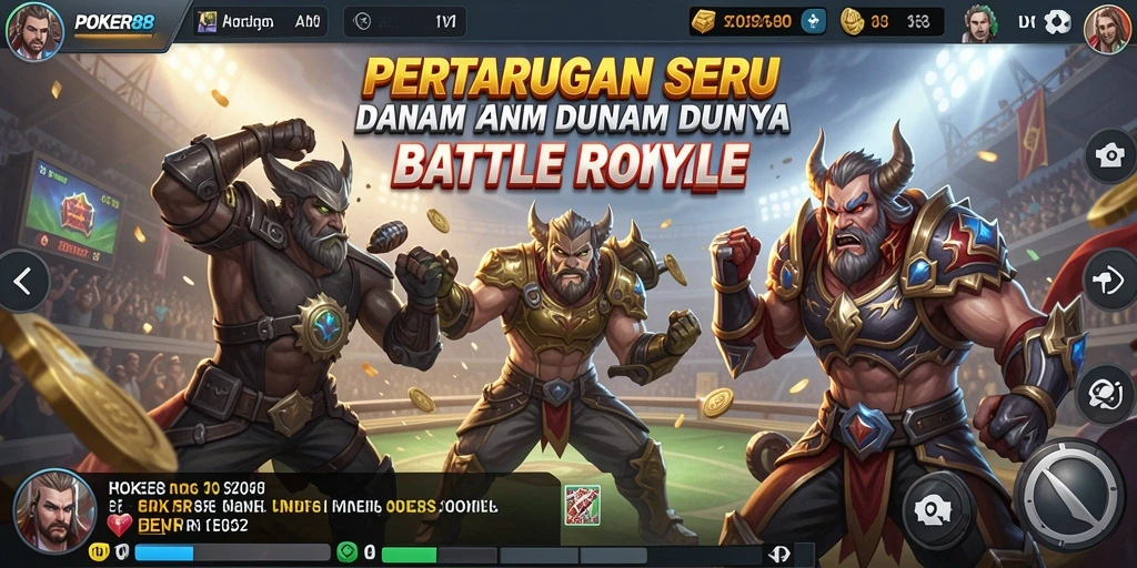 Tangkapan layar gameplay seru dan mendebarkan dari POKER88.