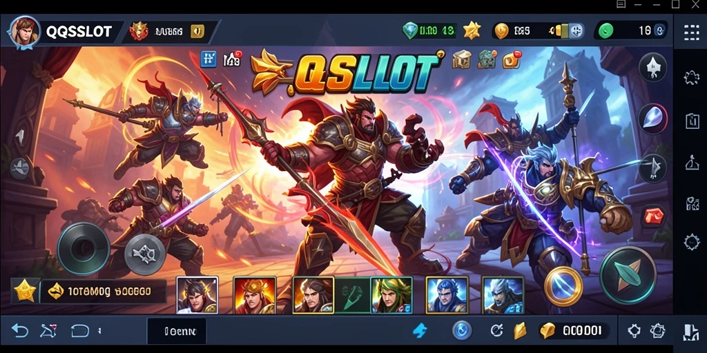 Tampilan utama permainan Fighting QQSLOT dengan aksi seru.