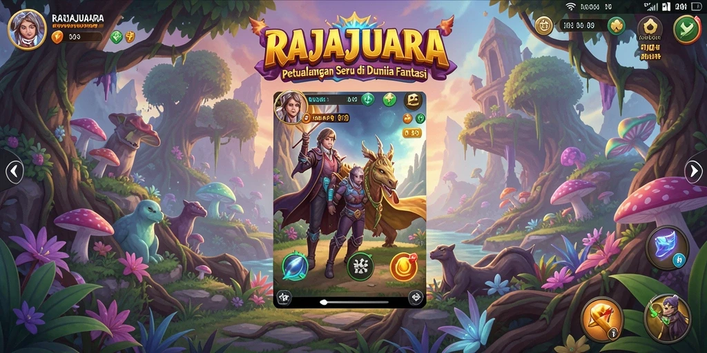 Tampilan gameplay seru penuh aksi di RAJAJUARA.