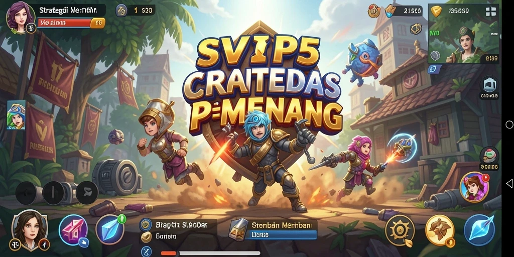 Tangkapan layar dari gameplay SVIP5 menampilkan aksi strategis yang mendebarkan.