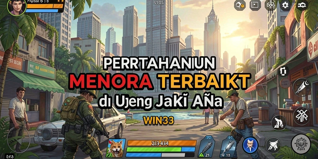 Tampilan gameplay menakjubkan dari WIN33 di Tower Defense.